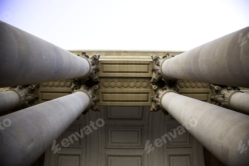 Preview: Roman Tall Stone Columns, Construction And Architecture, Detail