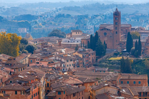 Preview: Siena. Aerial View Of The City.