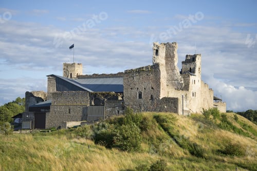 Preview: View Of The Ruins Of The Medieval Castle Of The Livonian Order August Evening. Rakvere, Estonia