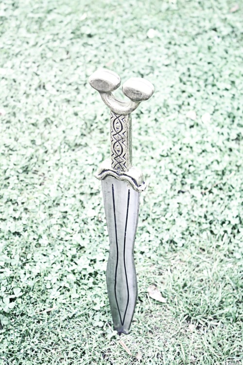 Preview: Medieval Bronze Sword Stuck In The Ground, Object