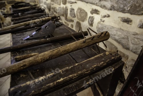 Preview: Medieval Instrument Of Torture, Detail Of Torture In The Inquisition