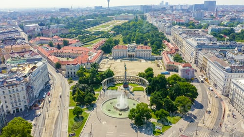 Preview: Vienna Austria Monument To Soviet Soldiers En:Eternal Glory To Heroes Of The Red Army, Aerial View