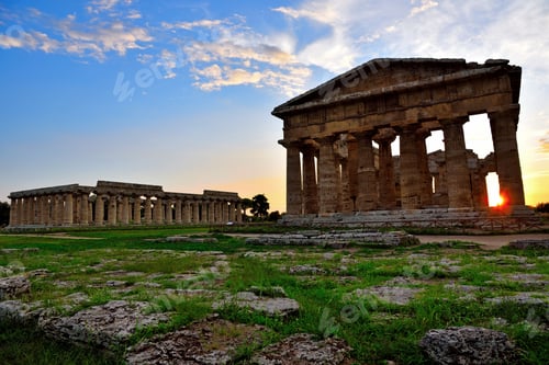 Preview: The Temple Of Hera And Neptune In Greek Temple Located In Capaccio Paestum Italy