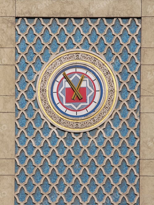 Preview: Decorative Clock At Railway Station Ramses In Cairo