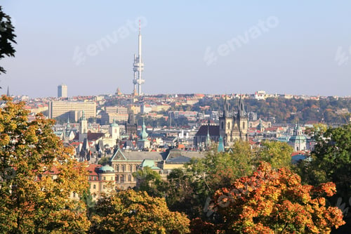 Preview: View On The Autumn Prague Historical City Of Czech