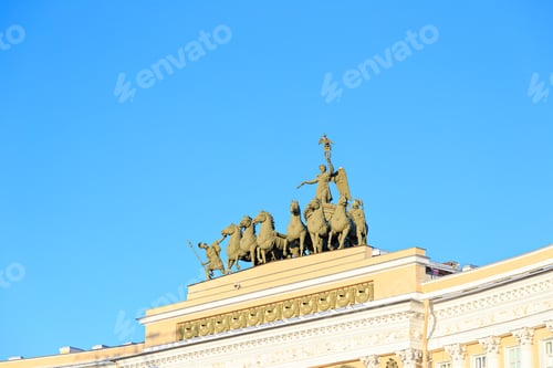 Preview: Saint-Petersburg, Russia - Arch Of The General Staff Building. Triumphal Chariot