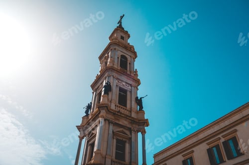 Preview: Historical Church Tower At Famous Pompeii