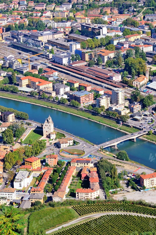Preview: Aerial View Of Trento Italy