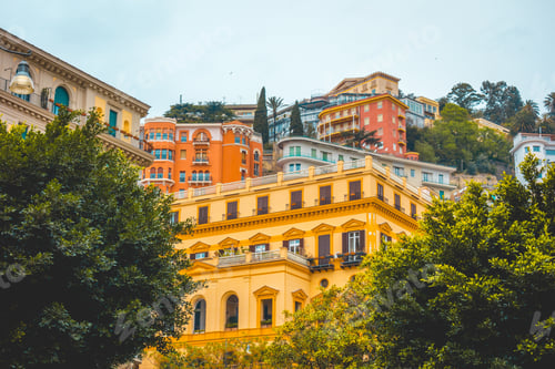 Preview: Some Residential Houses At Napoli On A Green Mountain