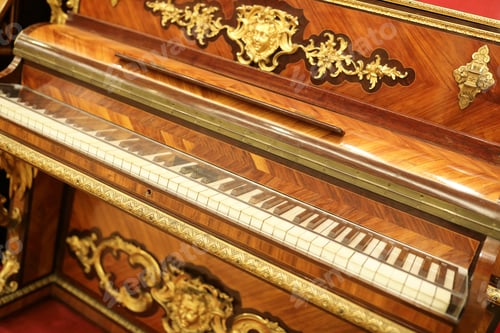 Preview: Fragment Of Golden Antique Piano In Theatre