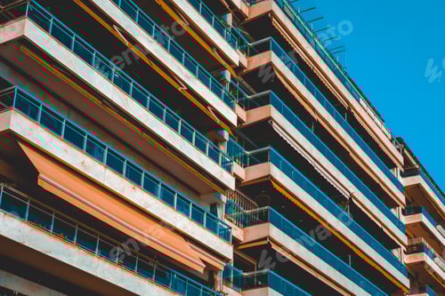 Preview: Detailed View Of Balcony Facade In Mediterranean Style