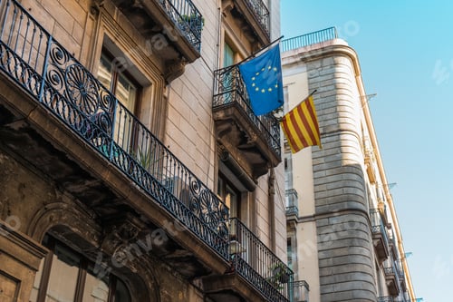 Preview: Building With Europe And Catelan Flag