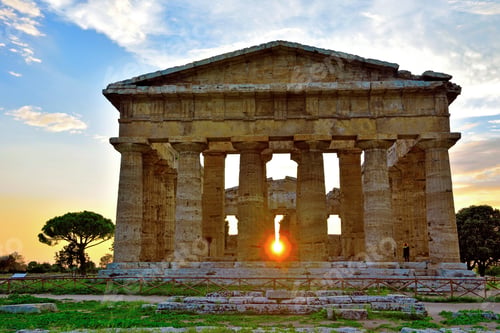 Preview: The Temple Of Neptune It Was Built In The Doric Order Around 460–450 Bc Paestum Italy