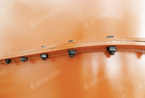 Preview: Structure With Metal Screws In Building, Construction And Architecture