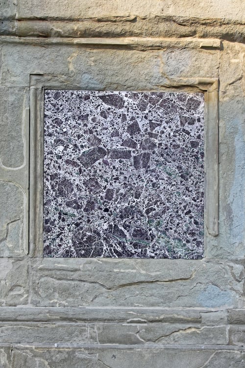 Preview: Old Italian Marble Tile Facade Decor In Florence