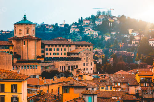 Preview: Historical Houses At Bergamo, Italy