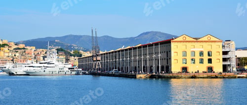 Preview: Congress Centre In Genoa Historic Cotton Warehouses In The Old Port, Italy