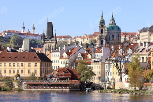 Preview: View On The Autumn Prague St. Nicholas' Cathedral, Czech Republic