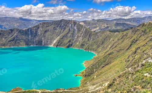 Preview: Quilotoa Crater Lake, Ecuador, Hdr Image
