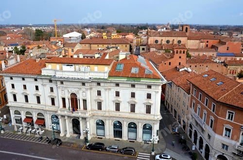 Preview: Panorama Seen From The Este Castle Ferrara Italy