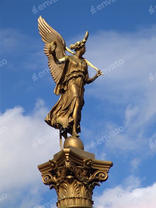 Preview: Gold Statue On Historical Prague Square