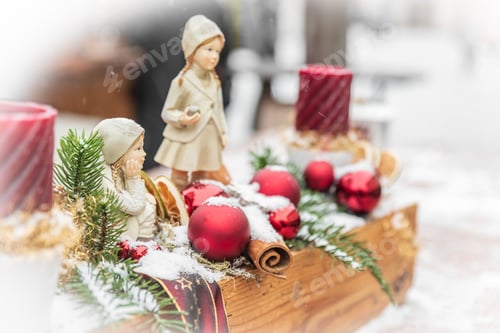 Preview: Christmas Atmosphere In San Candido. Advent Lights And Crown