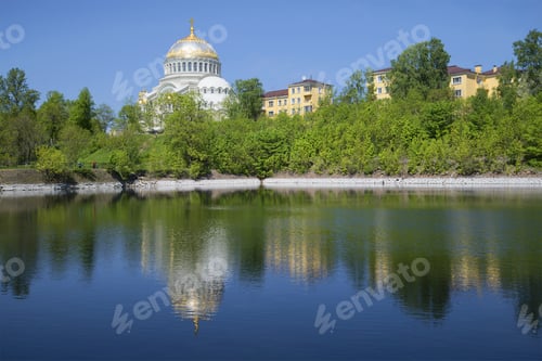 Preview: The Beginning Of Summer In Kronstadt. View From The Dock Basin. Saint-Petersburg, Russia