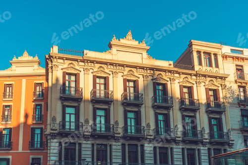 Preview: Historical Buildings In Warm Sunlight Without Logos