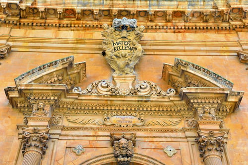 Preview: Cathedral Of San Pietro In Baroque Style Modica Sicily Italy