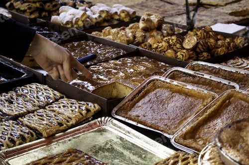 Preview: Cakes And Biscuits In Pastry Shop, Sweets And Desserts, Cake
