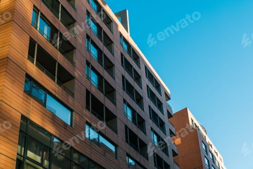 Preview: Orange Office Houses In A Row