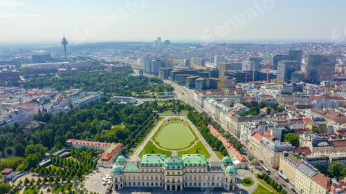 Preview: Vienna, Austria. Belvedere Is A Baroque Palace Complex In Vienna. Built By Lucas Von Hildebrandt At