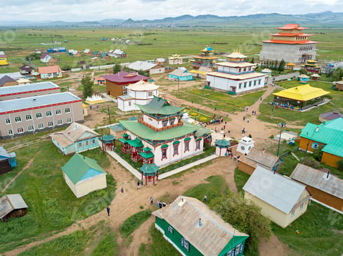 Preview: Ivolginsky Datsan. Buddhist Temple Located In Buryatia, Russia. Was Opened In 1945 As The Buddhist