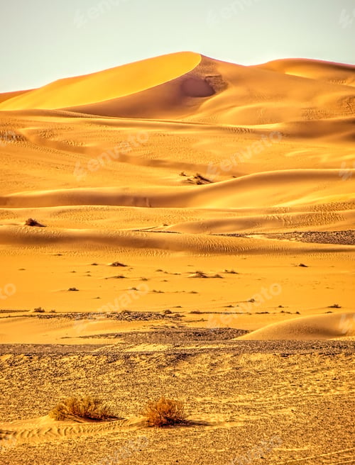 Preview: Sahara Desert In Algeria Near Timimoun, Hdr Image