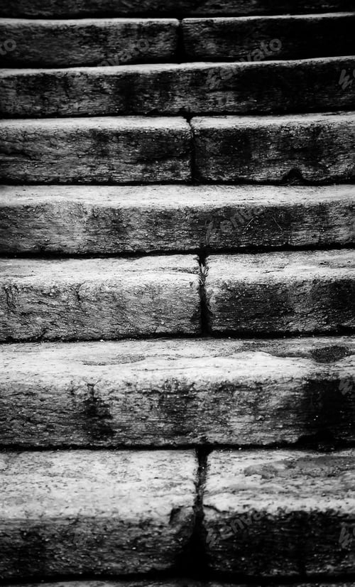 Preview: Exterior Stone Stairs In Urban Street, Building And Architecture
