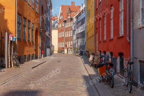 Preview: Copenhagen. Old Medieval Street.