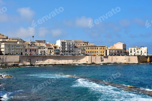 Preview: Panorama Of The Coast Of Syracuse Sicily Italy