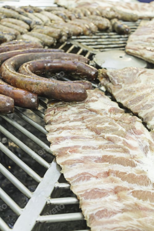 Preview: Barbecue With Sausage And Pork Ribs, Food