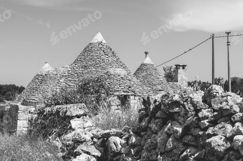 Preview: Trulli In The Itria Valley. Puglia, Italy.