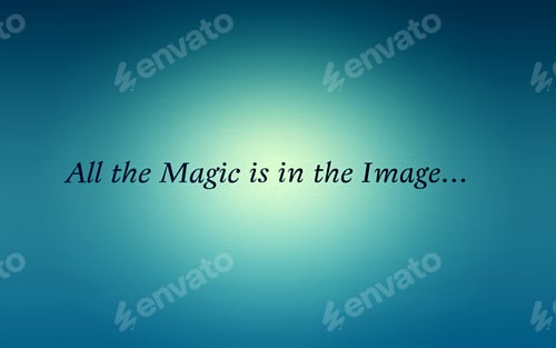 Preview: Magic On Image Text In English On White Wall