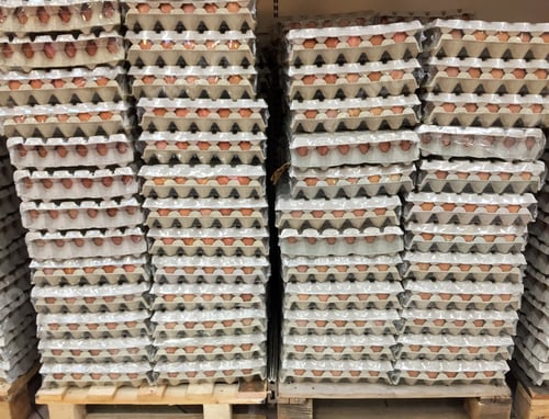 Preview: Egg Cartons In Supermarket, Food Sale