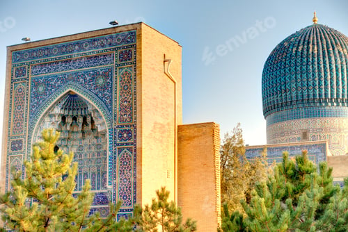 Preview: Samarkand, Uzbekistan, Gur-E-Amir Mausoleum, Hdr Image