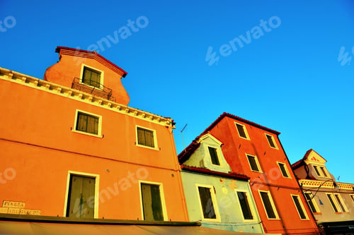 Preview: Colorful Houses In Burano, Venice, Italy