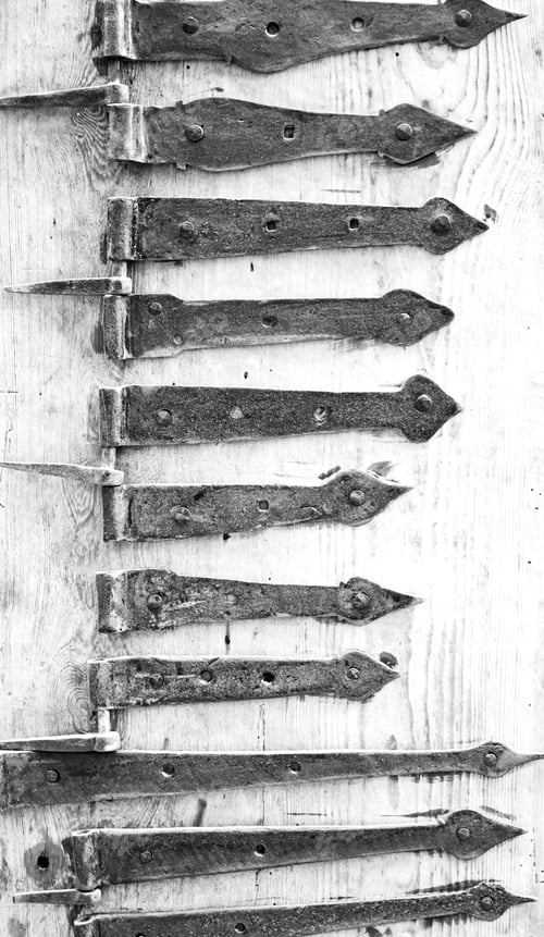 Preview: Rusty Hinges And Aged Iron, Security And Decoration