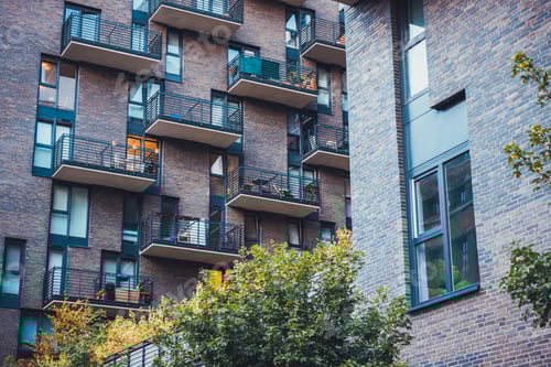 Preview: House At East Berlin, Germany On A Cloudy Day