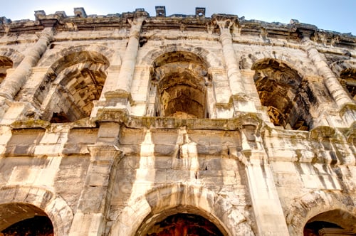 Aperçu: Nimes, France : Roman Amphitheater, Hdr Image