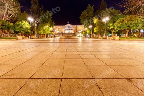 Preview: Athens. Syntagma Square At Night.