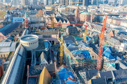 Preview: Frankfurt. View Of The Central Part The City.