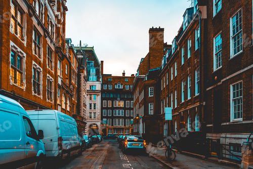 Preview: Street In London Without Any Person Or Logos