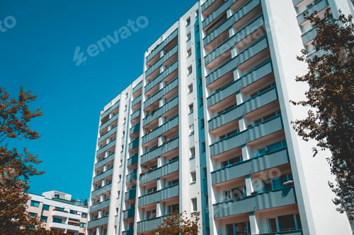 Preview: Typical Plattenbau Apartment Buildings In West Berlin